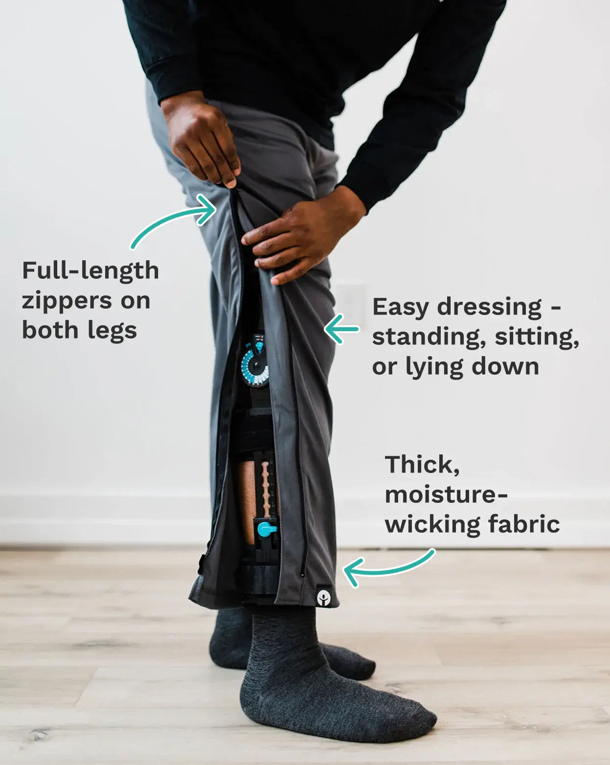 zipOns Adult Heavyweight Adaptive Pants 33740155781292