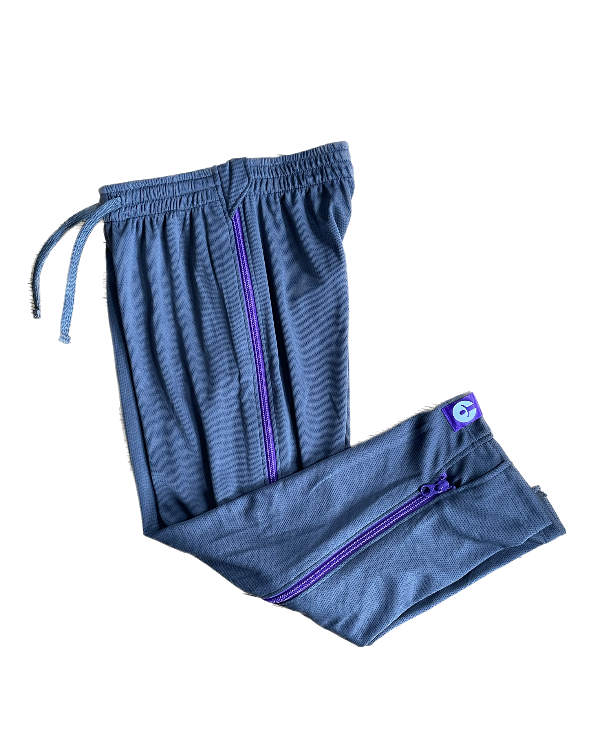 open side pants/side zip pant char purple 28036022468780
