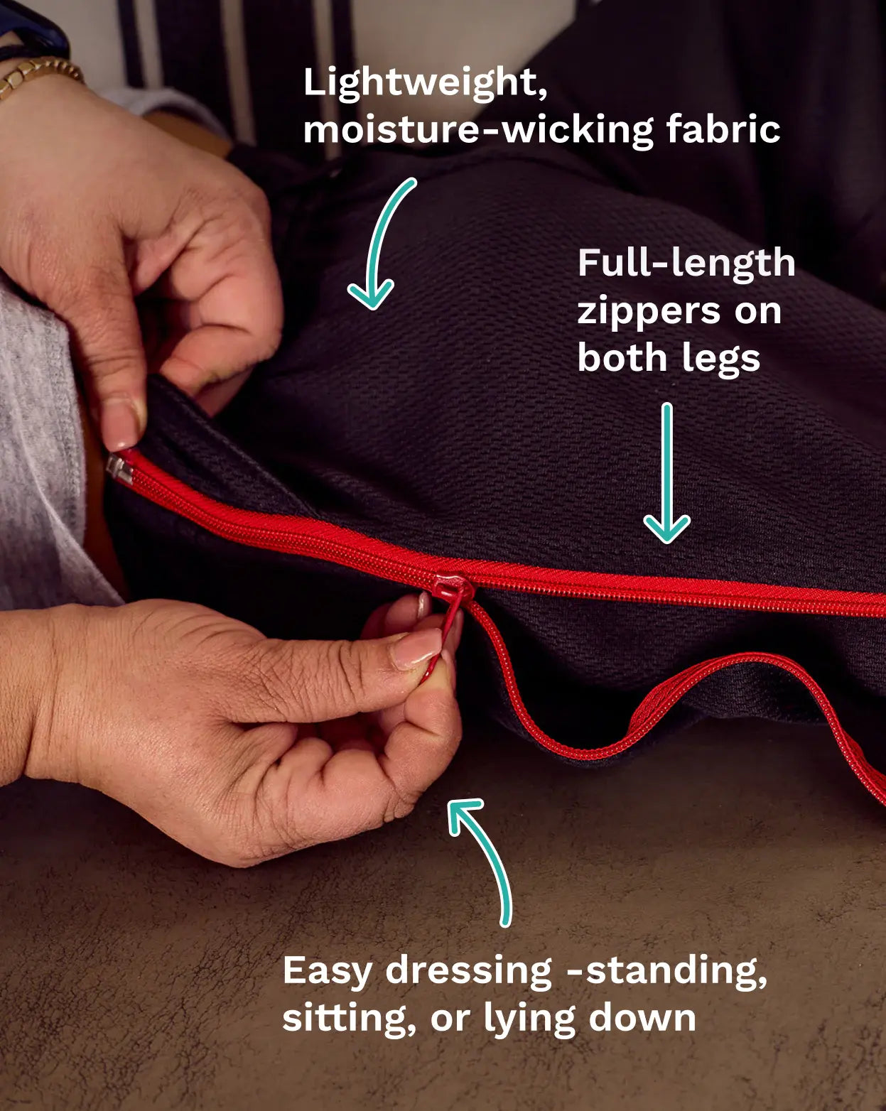 zipOns Youth Lightweight Adaptive Pants 33740155814060