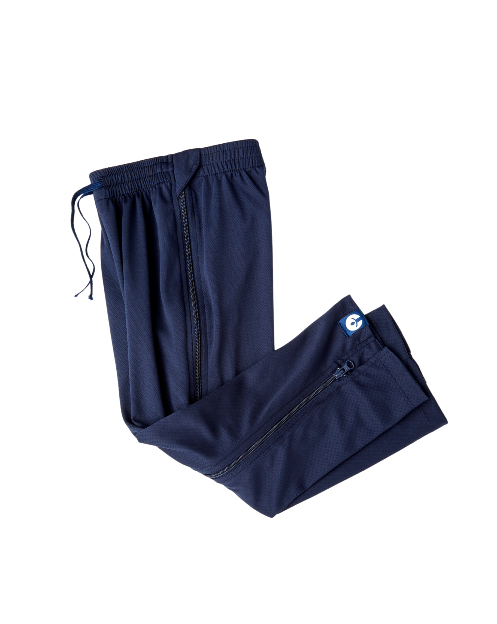 Navy With Navy Side Zip Pants | zipOns Youth Heavywe... 27934971560108