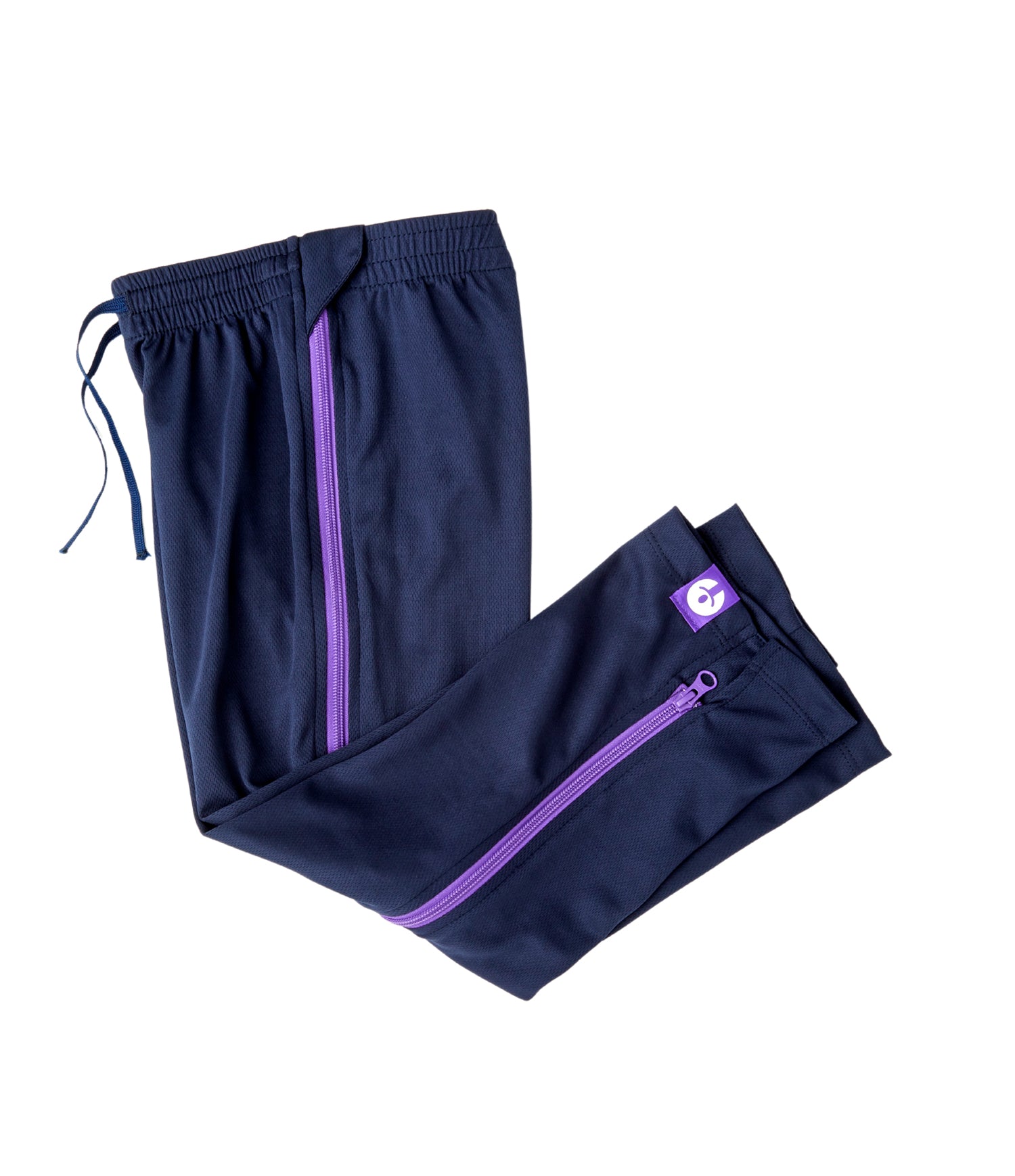 open side pants/side zip pant kids navy purple 24405431910572